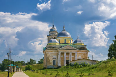 Borisoglebsky cathedral in staritsa town, russia