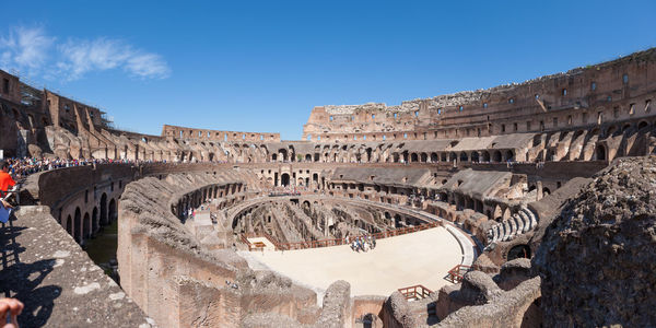 Inner view of the colloseum in rome