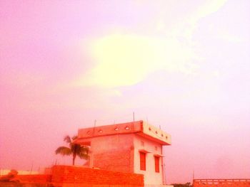 Low angle view of trees against sky