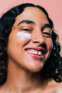 Close-up of young woman