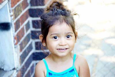 Portrait of smiling girl