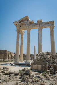 Old ruins against clear sky