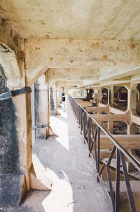 Interior of abandoned building