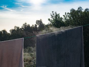 View of wall against sky