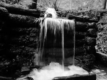 Close-up of waterfall