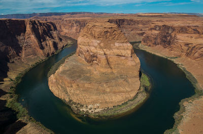 Rock formation in water