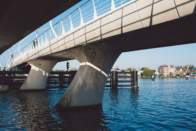 Bridge over river against sky