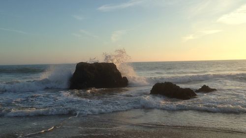 Scenic view of sea against sky