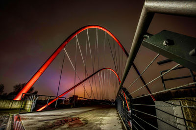 View of bridge against sky at sunset