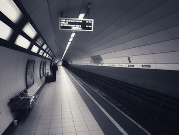 Train at railroad station