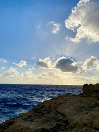 Scenic view of sea against sky