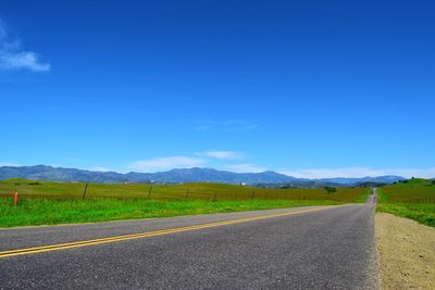Road passing through landscape