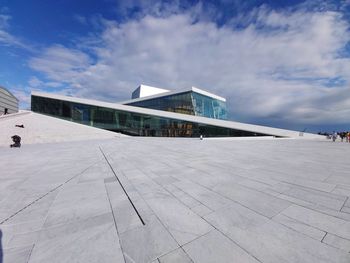 View of building on cloudy day