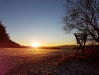 Scenic view of sunset against sky