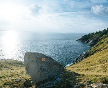 Scenic view of sea against sky