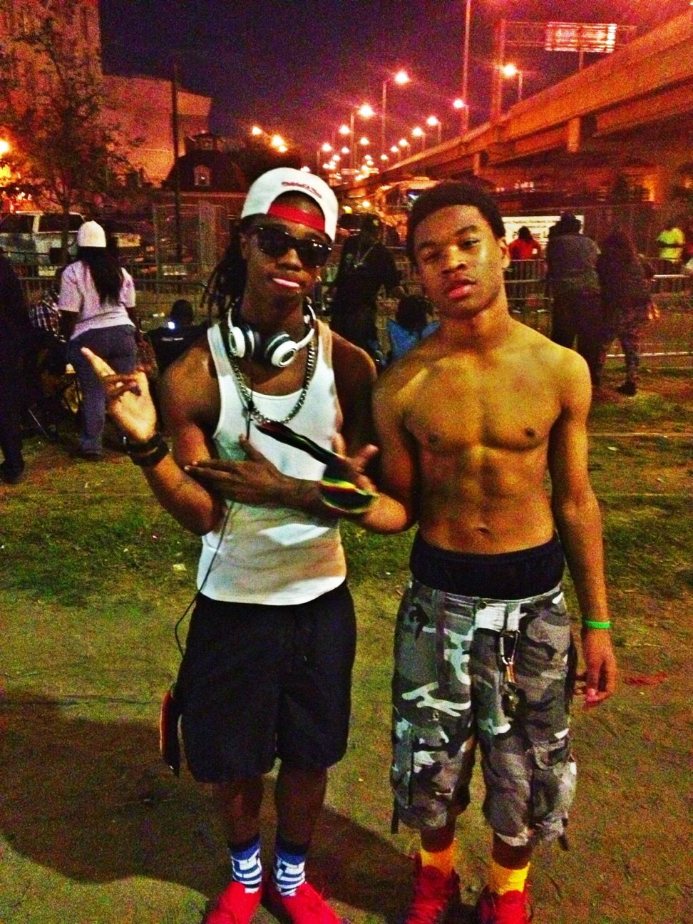 Me nd billy chill fa that parade