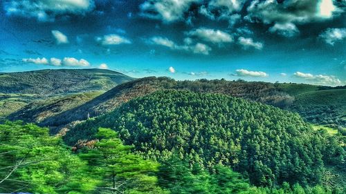 Scenic view of landscape against sky