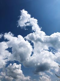 Low angle view of clouds in sky
