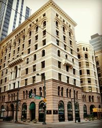 Low angle view of modern building