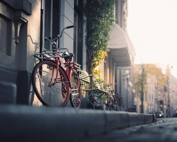 Bicycle on street in city