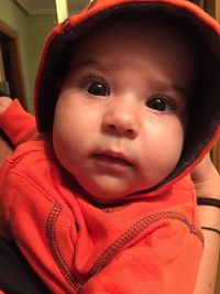 Portrait of cute baby girl