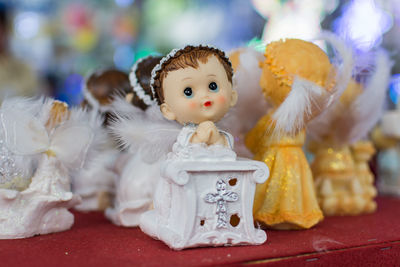 Close-up of figurine
