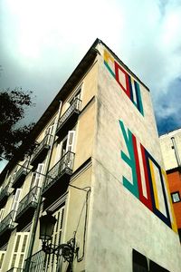 Low angle view of building against sky