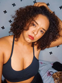 Portrait of smiling young woman