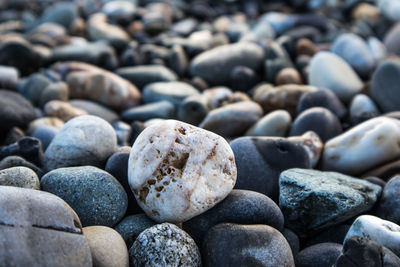 Full frame shot of pebbles