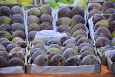 Close-up of figs for sale in market