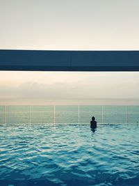 Scenic view of calm sea against sky