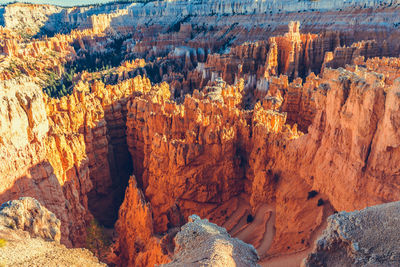 Panoramic view of rock formations