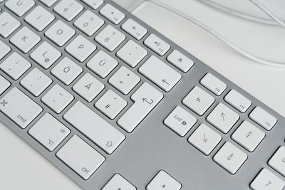 Close-up of laptop keyboard