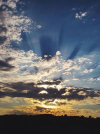 Scenic view of landscape against cloudy sky