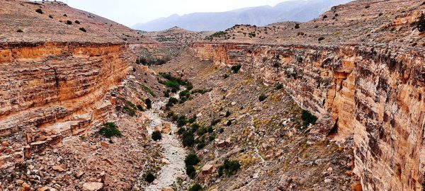 View of rock formations