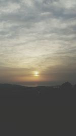 Scenic view of sky during sunset