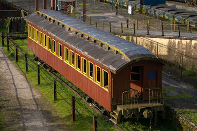 Train on railroad track