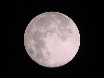 Low angle view of moon in sky