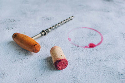 Close-up of pills on table