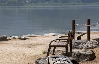 View of empty beach