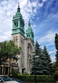 Low angle view of church against sky