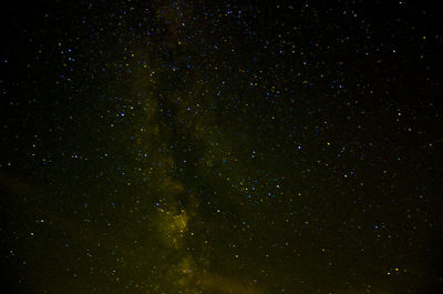 Low angle view of stars in sky at night