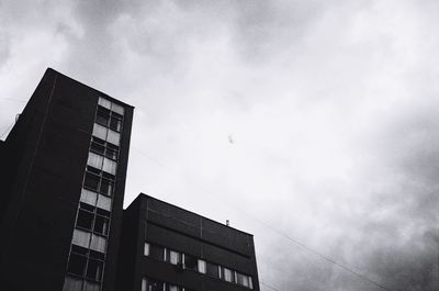 Low angle view of modern building against sky