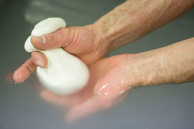 Close-up of hands