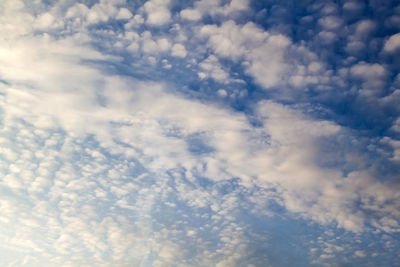 Low angle view of clouds in sky