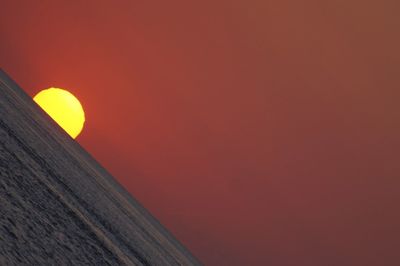 Close-up of moon against clear sky