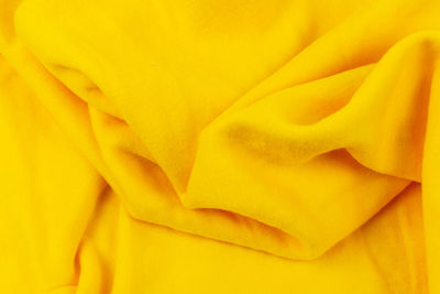 Full frame shot of yellow fabric