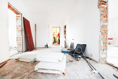 Interior of home during renovation