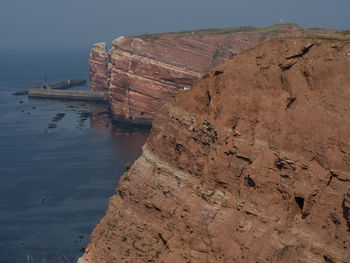 Rock formations on beach