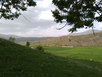 Scenic view of landscape against sky